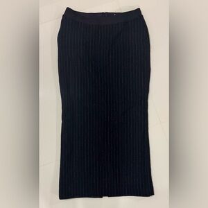 Uniqlo Ines De Fressange Paris Wool Blend Pinstriped Skirt. Size Small